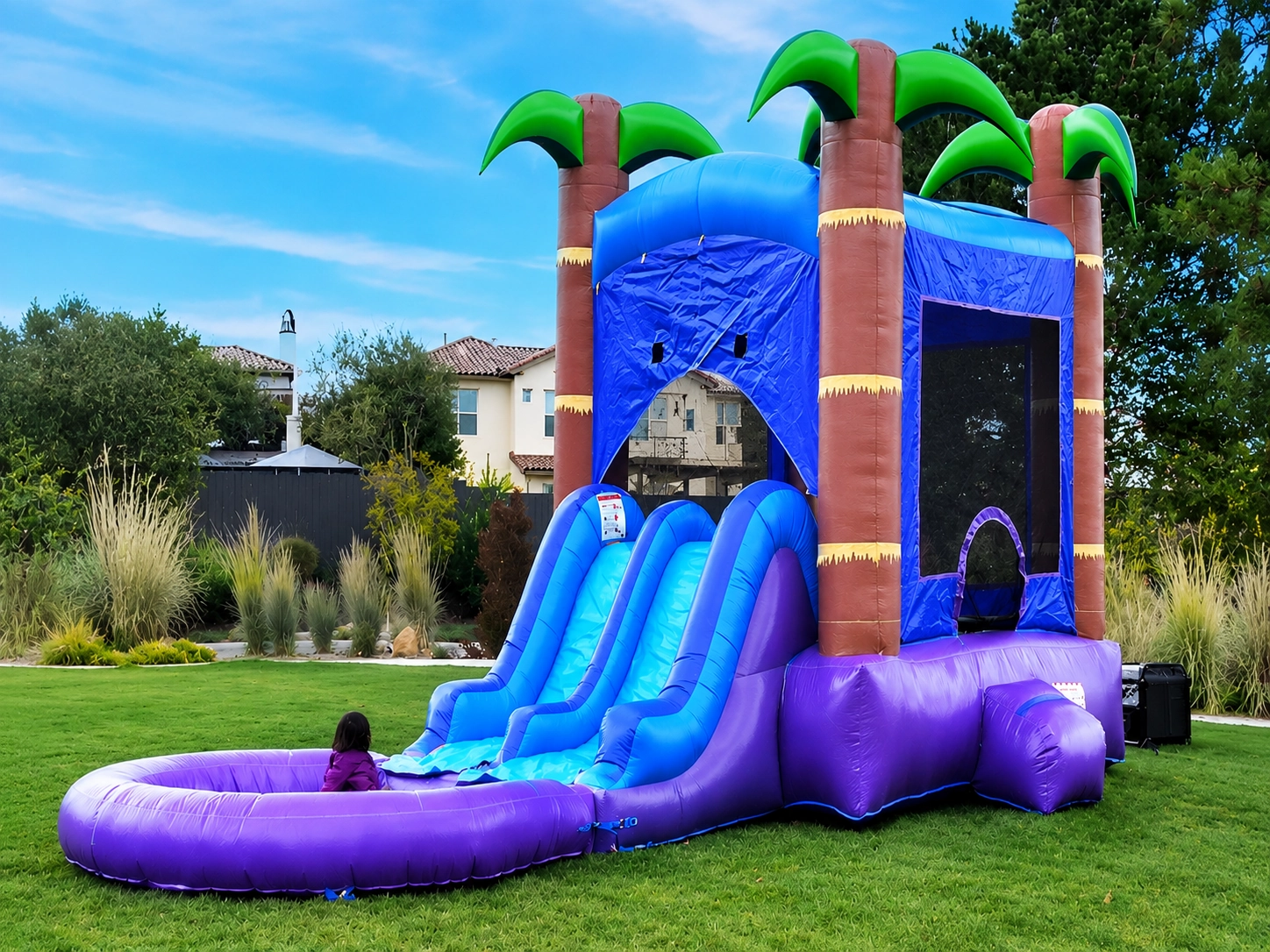 Purple Palm (Dry) — bounce house rental in San Angelo, TX